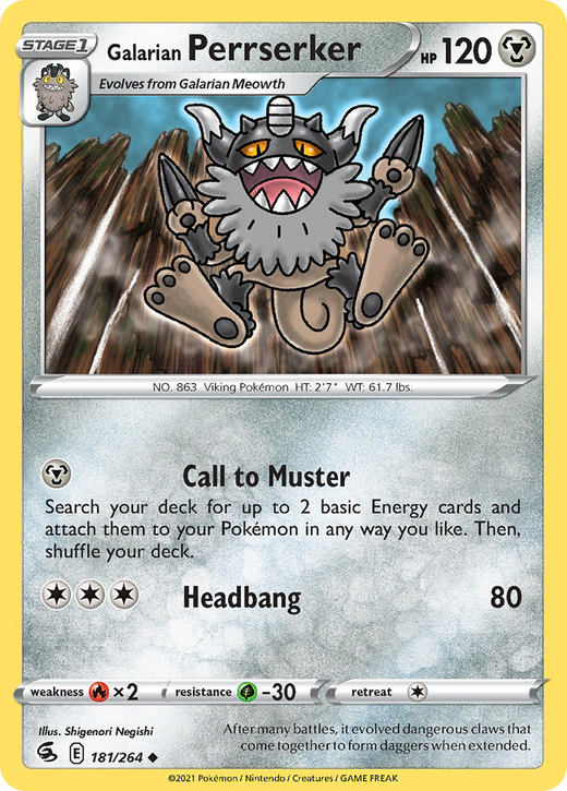 Galarian Perrserker 181/264