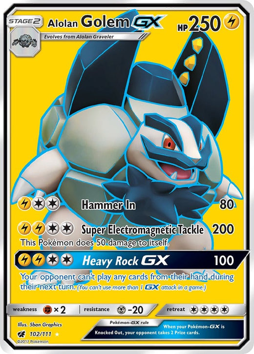 Alolan Golem GX 102/111