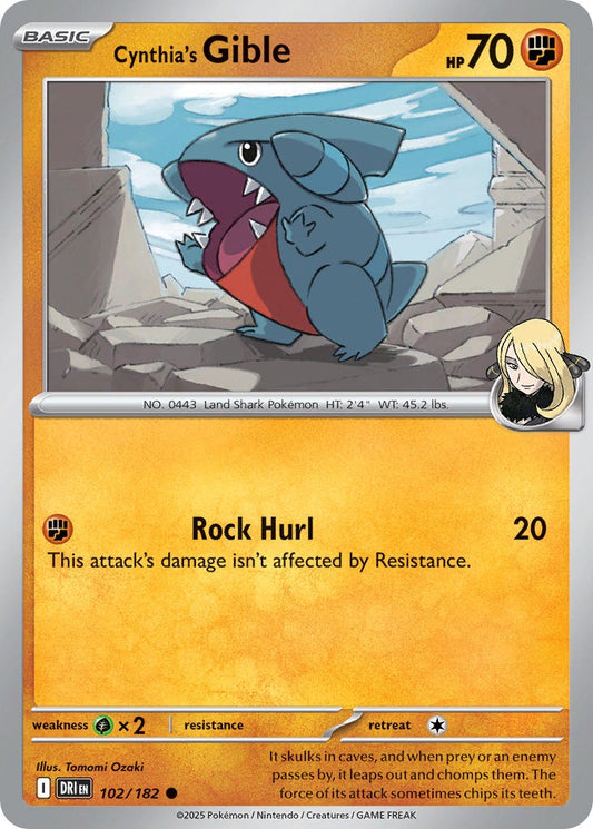 Cynthia’s Gible 102/182