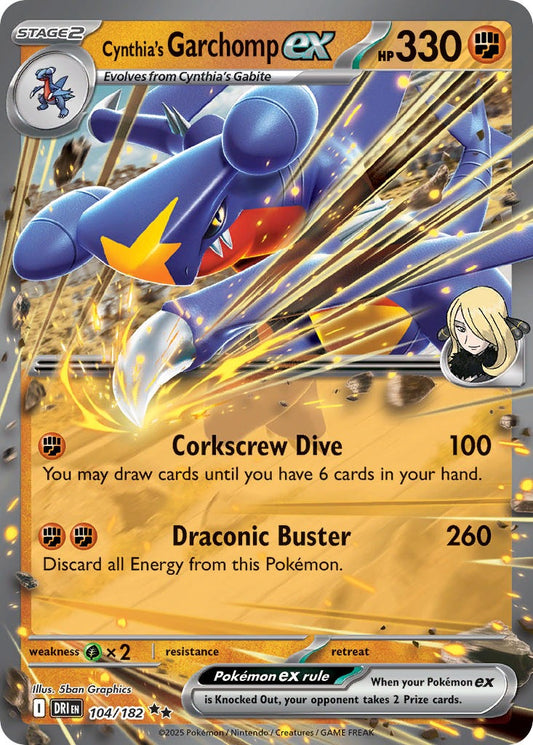 Cynthia’s Garchomp ex 104/182