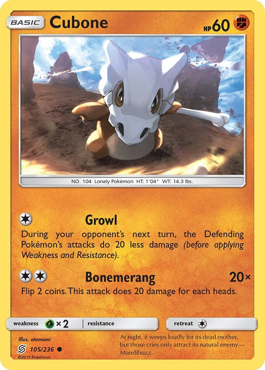 Cubone 105/236