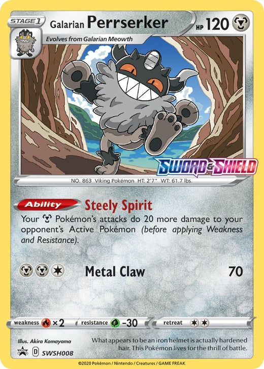 Galarian Perrserker SWSH008