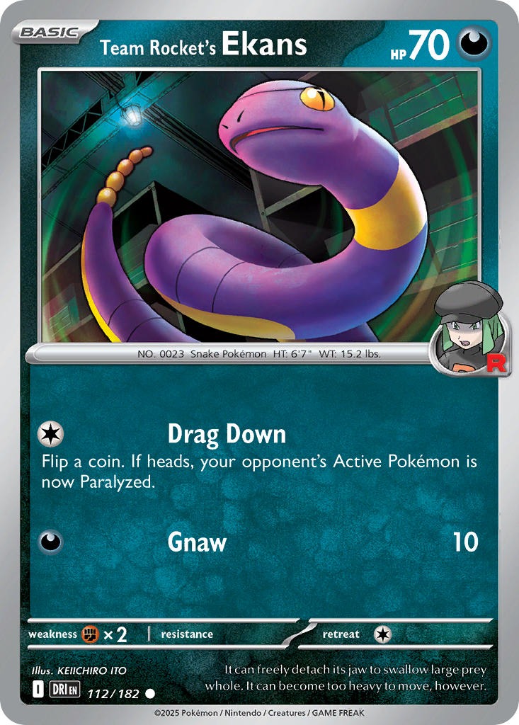 Team Rocket’s Ekans 112/182