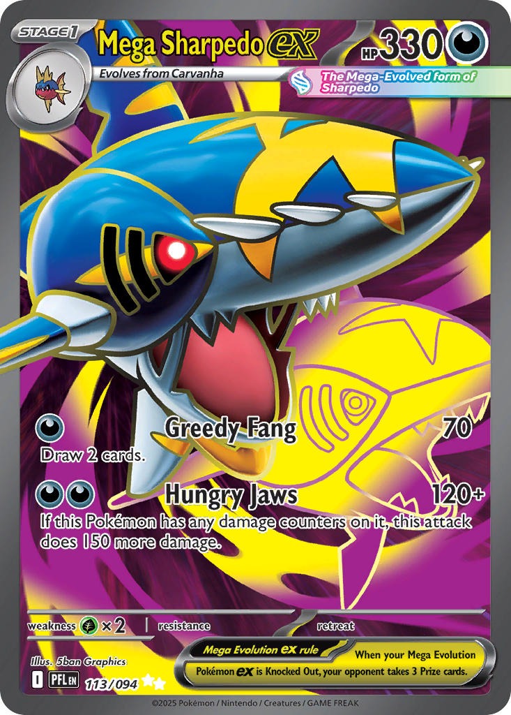 Mega Sharpedo ex 113/094