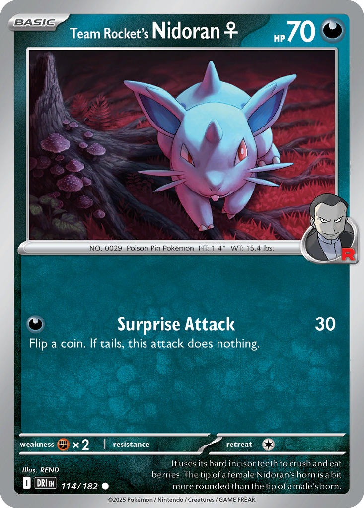 Team Rocket’s Nidoran 114/182