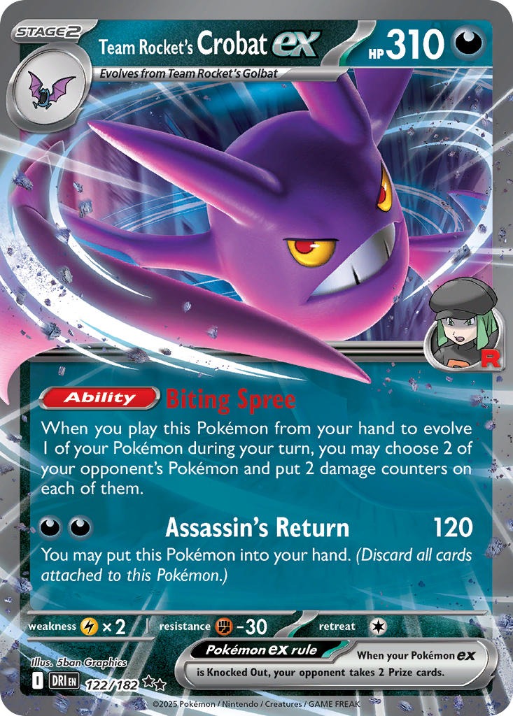 Team Rocket’s Crobat ex 122/182