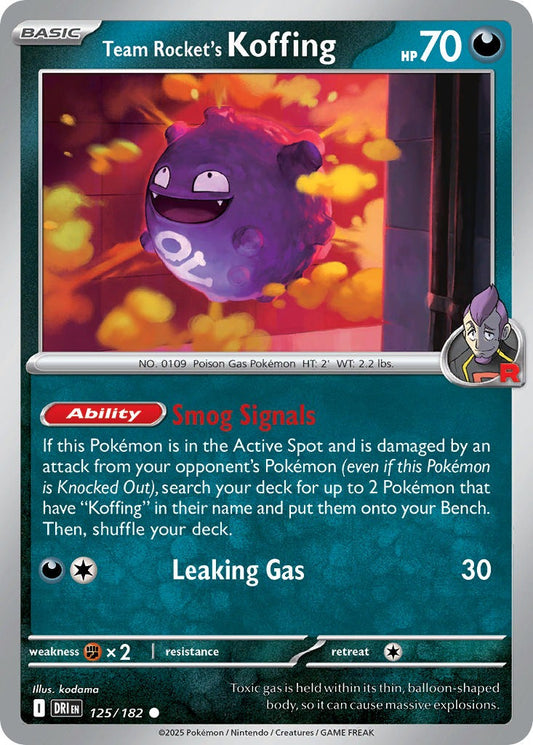 Team Rocket’s Koffing 125/182