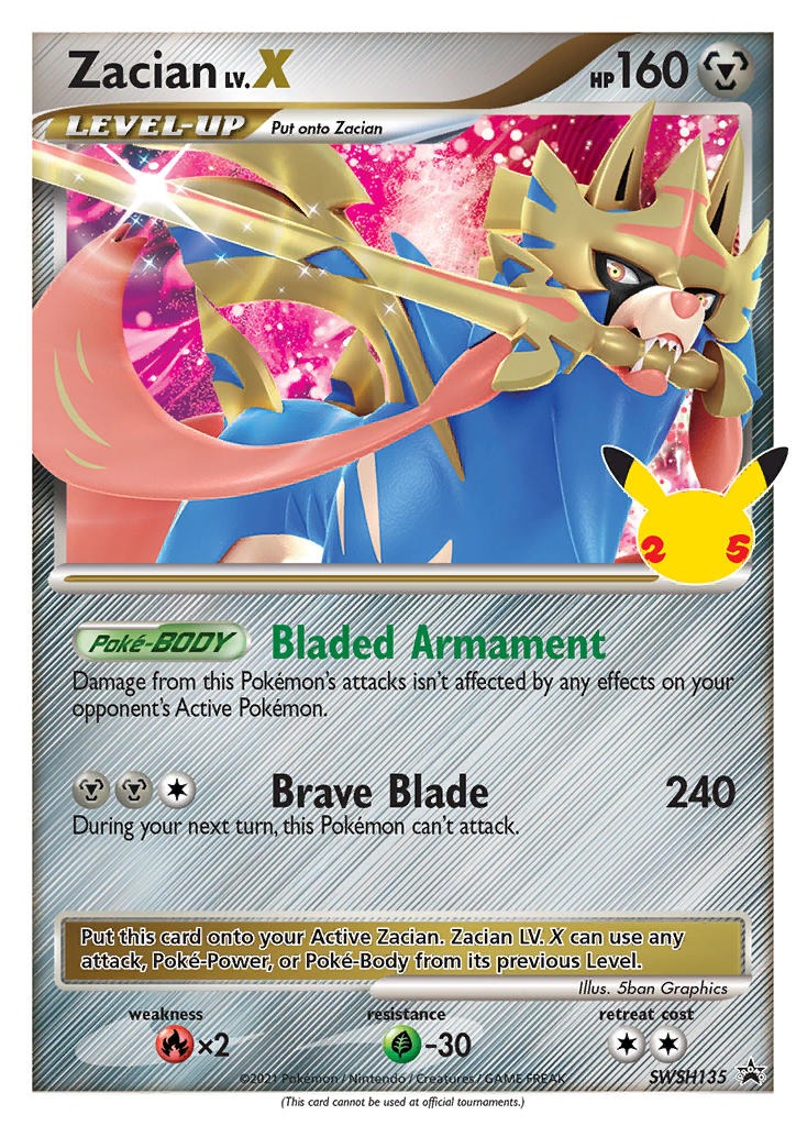 Zacian LV.X SWSH135