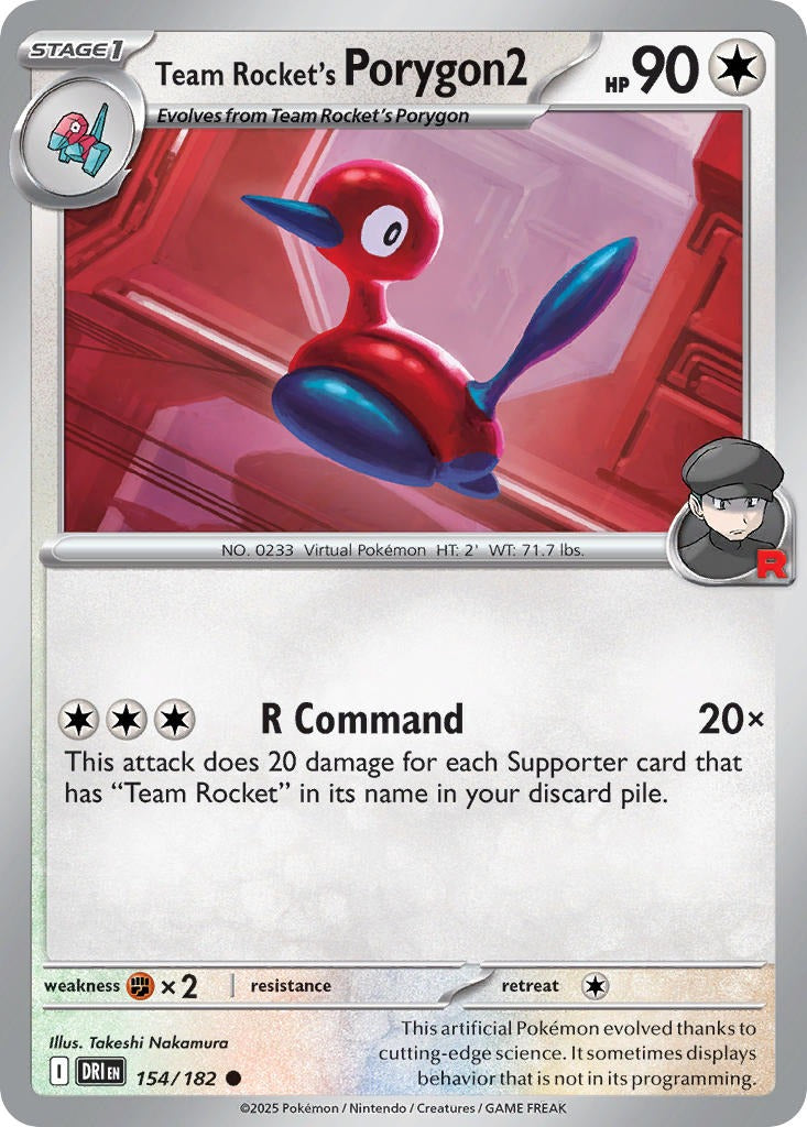 Team Rocket’s Porygon2 154/182