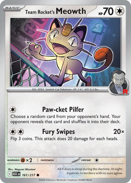 Team Rocket’s Meowth 161/217