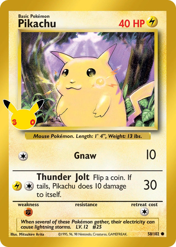 Pikachu 58/102