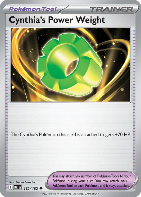 Cynthia’s Power Weight 162/182