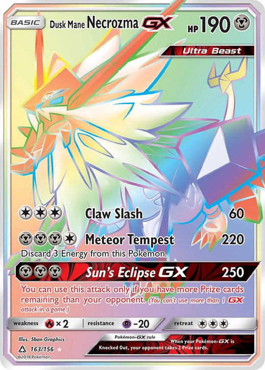 Dusk Mane Necrozma GX 163/156