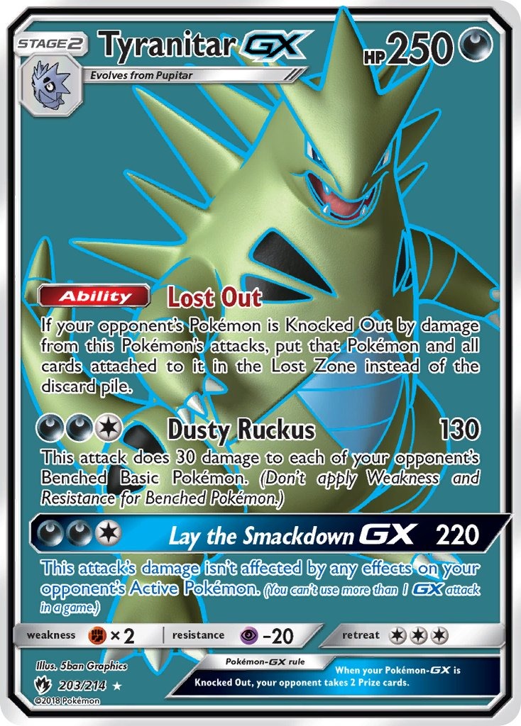 Tyranitar GX 203/214