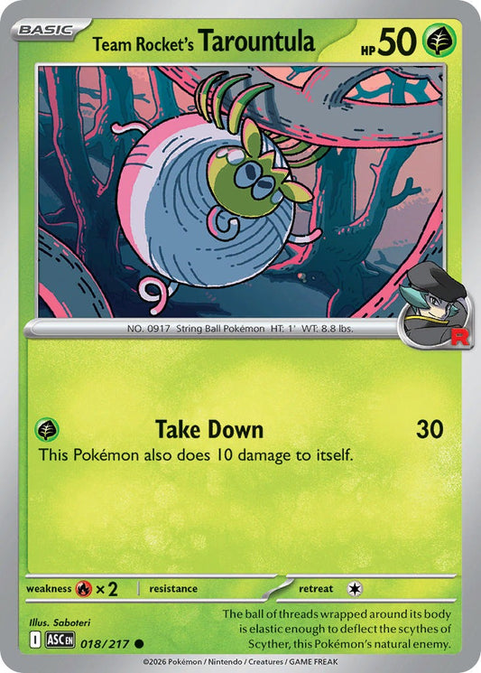 Team Rocket’s Tarountula 018/217