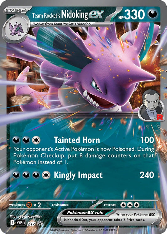 Team Rocket's Nidoking ex 217