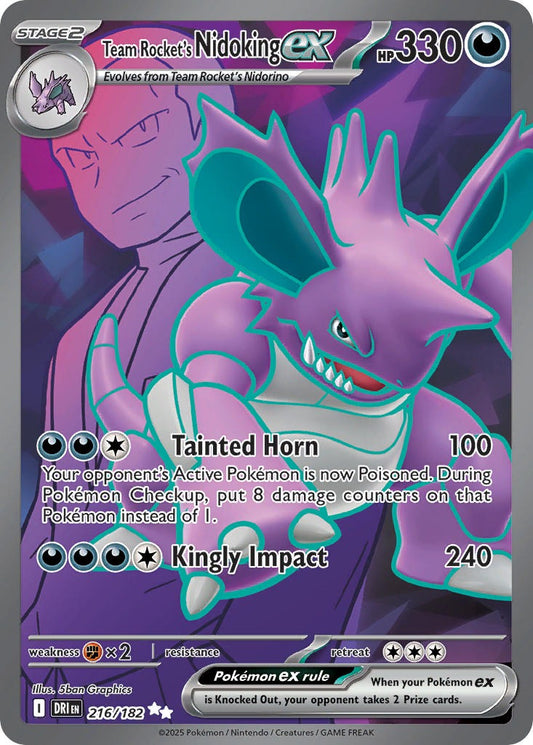 Team Rocket’s Nidoking ex 216/182
