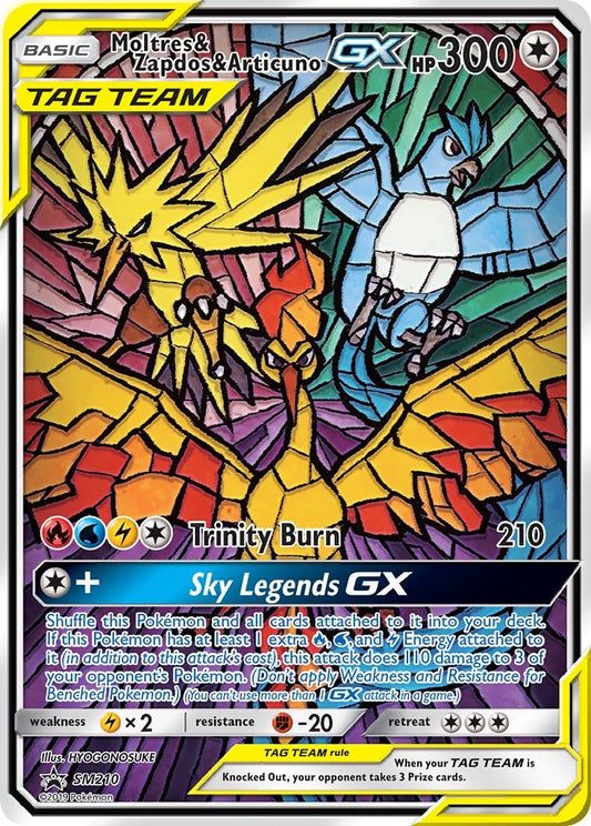 Moltres & Zapdos & ArticunoTag Team GX SM210
