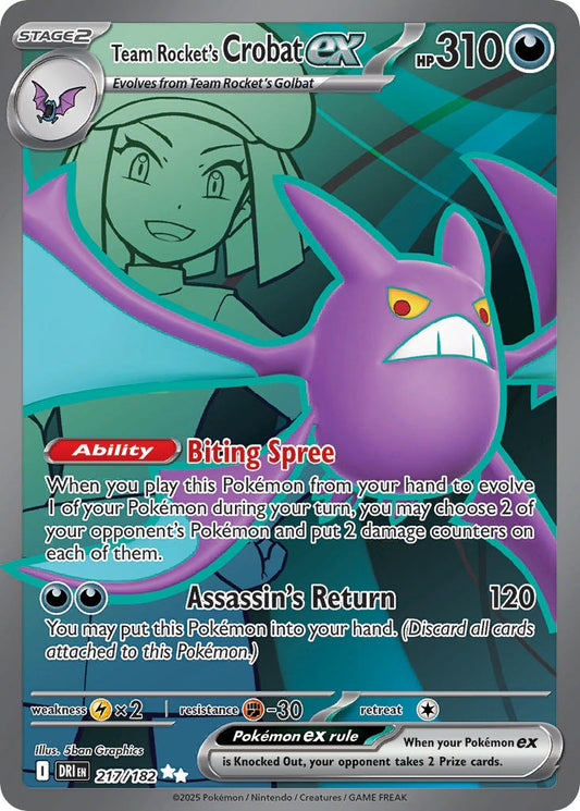 Team Rocket’s Crobat ex 217/182
