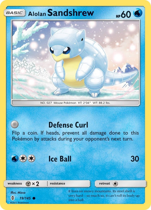 Alolan Sandshrew 019/145