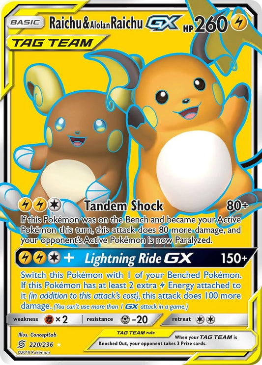 Raichu & Alolan Raichu GX 220/236