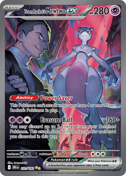 Team Rocket’s Mewtwo ex 231/182