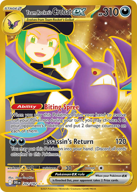 Team Rocket’s Crobat ex 242/182