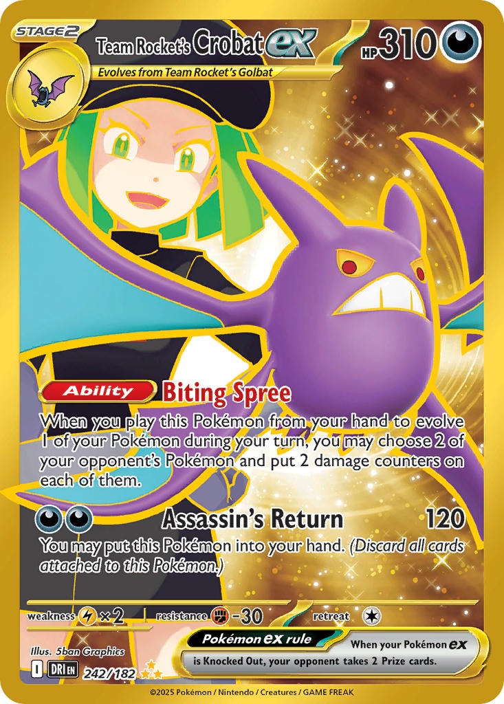 Team Rocket’s Crobat ex 242/182
