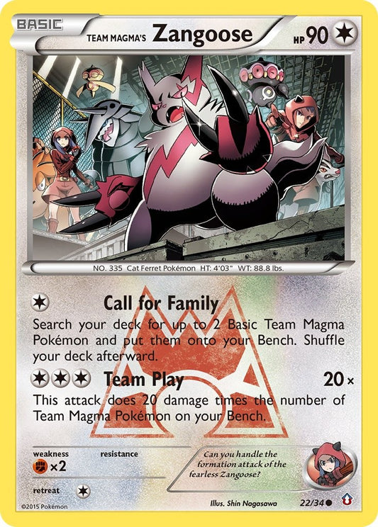 Team Magma's Zangoose 22/34