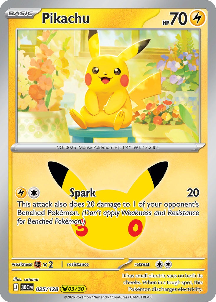 Pikachu 025/128