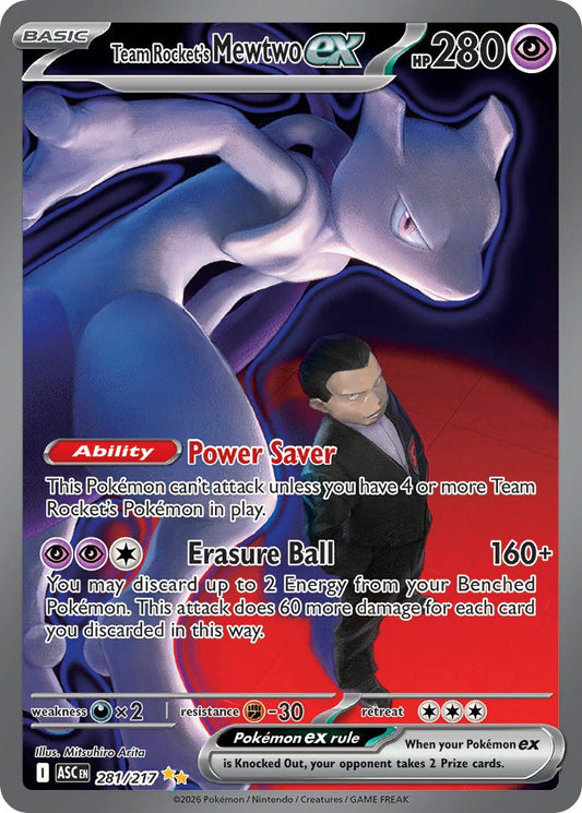 Team Rocket’s Mewtwo ex 281/217