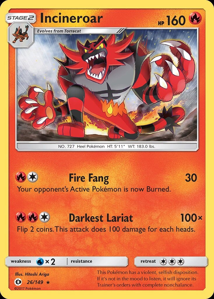Incineroar 026/149