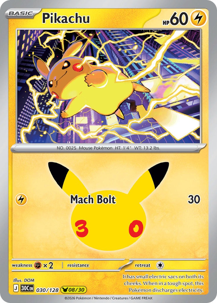 Pikachu 030/128