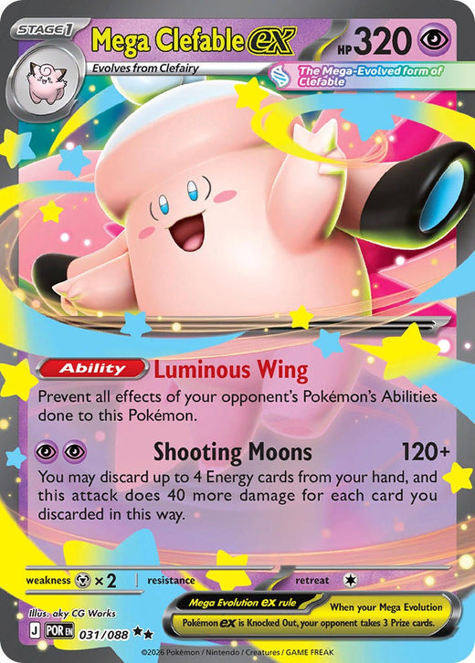 Mega Clefable ex 031/088