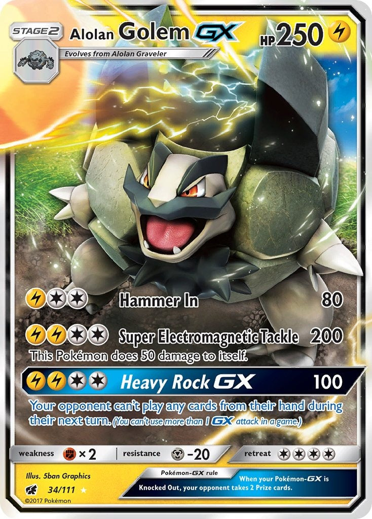 Alolan Golem GX 034/111