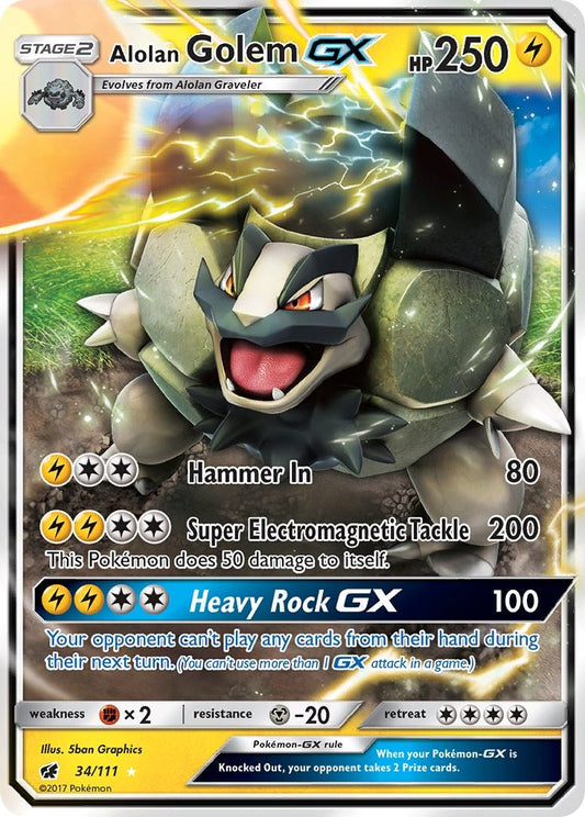 Alolan Golem GX 034/111