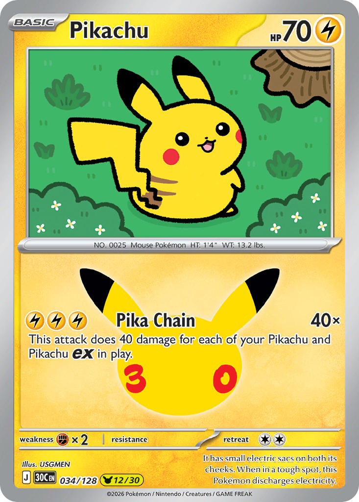 Pikachu 034/128