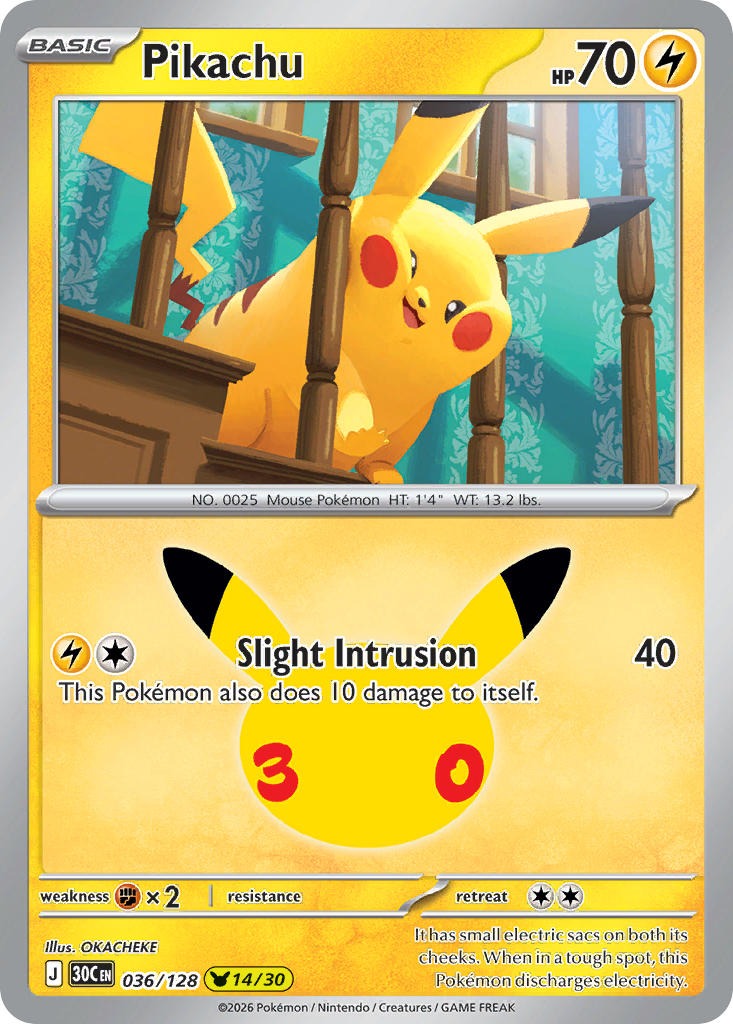 Pikachu 036/128