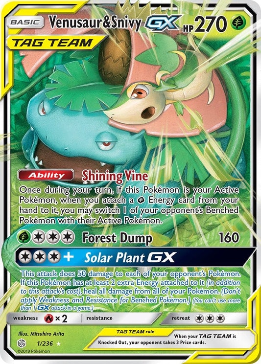 Venusaur & Snivy GX 001/236