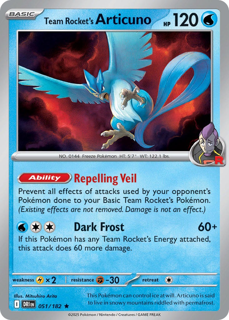 Team Rocket’s Articuno 051/182