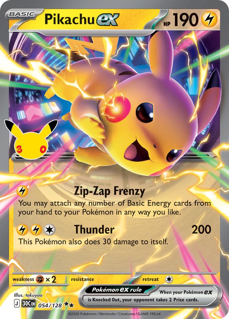 Pikachu ex 054/128