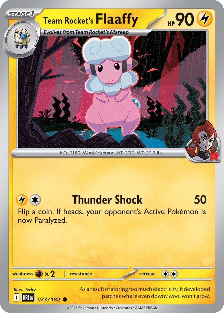 Team Rocket’s Flaaffy 073/182