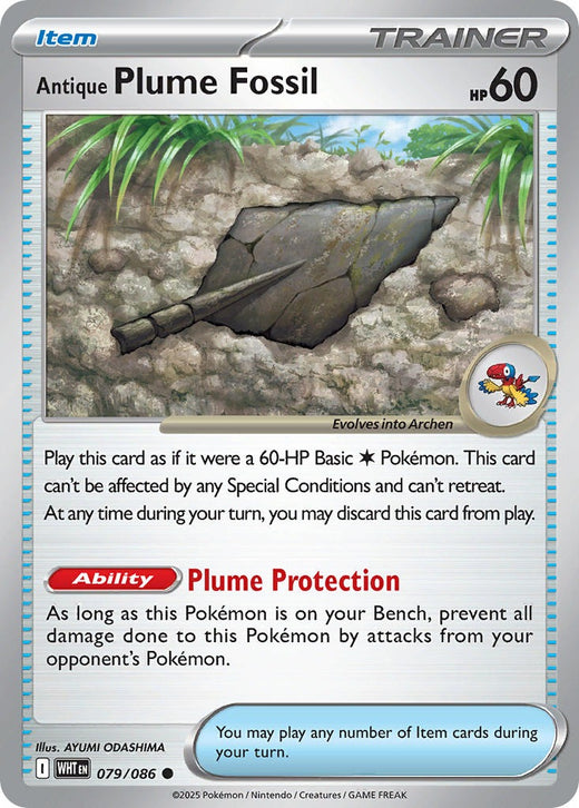 Antique Plume Fossil 079/086
