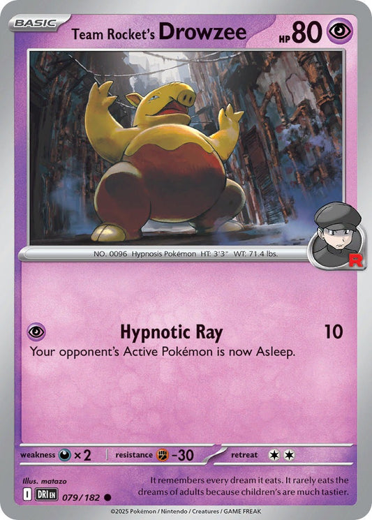 Team Rocket’s Drowzee 079/182