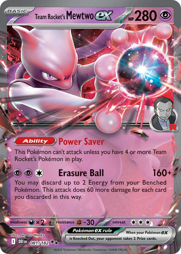 Team Rocket’s Mewtwo ex 081/182