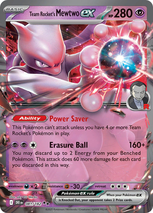 Team Rocket’s Mewtwo ex 081/182