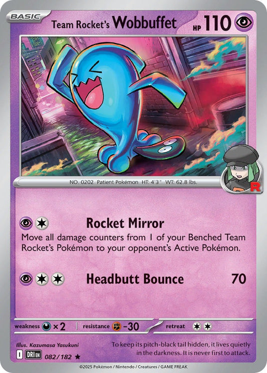 Team Rocket’s Wobbuffet 082/182