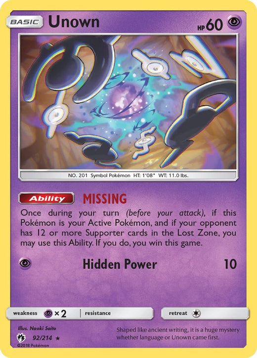 Unown 092/214