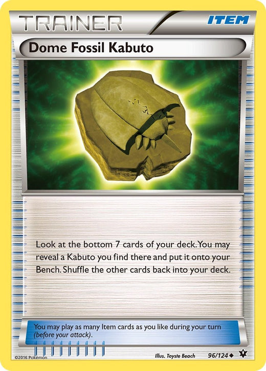Dome Fossil Kabuto 96/124