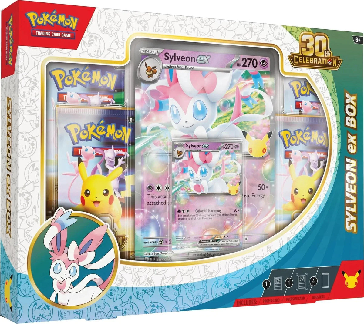 Pokemon TCG: 30th Celebration Pokemon ex Box - Sylveon ex